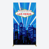 Aperturee - Aperturee Blue Rays Building City Las Vegas Casino Rectangle Backdrop